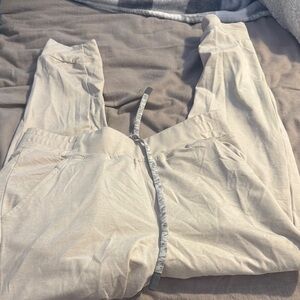 Oatmeal heathered joggers